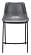 Magnus Counter Chair Dark Gray & Black (Set of 2) by Zuo Modern