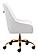 Madelaine Office Chair White & Gold by Zuo Modern