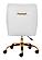 Madelaine Office Chair White & Gold by Zuo Modern
