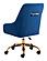 Madelaine Office Chair Navy Blue & Gold by Zuo Modern