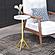 Maurice Side Table White & Gold by Zuo Modern