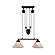 [Floor Sample] Era Garnet 2 Light Kitchen Island Pendant by Zuo Modern