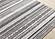 Zola Grey White Black Patterned Rows Rug by Kalora