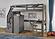 Loft Bed with Desk w/Staircase Gray by Innovations