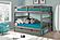 Oxford Bunk Bed Full over Full w/Short Ladder Gray by Innovations