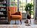 Piero Hande Orange Accent Chair by Bellona