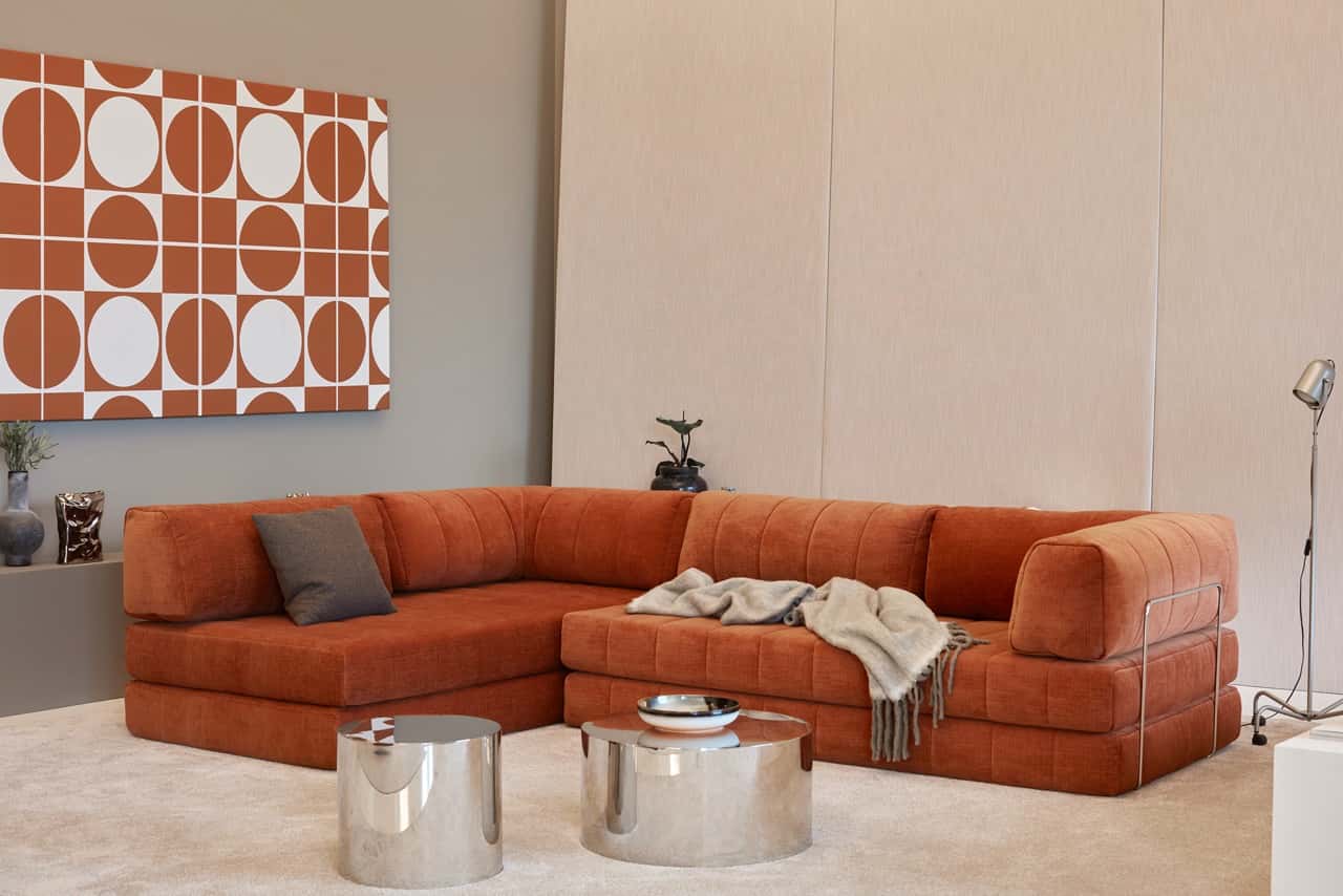 CozyPad Sleeper Sofa L-Shape with Arms