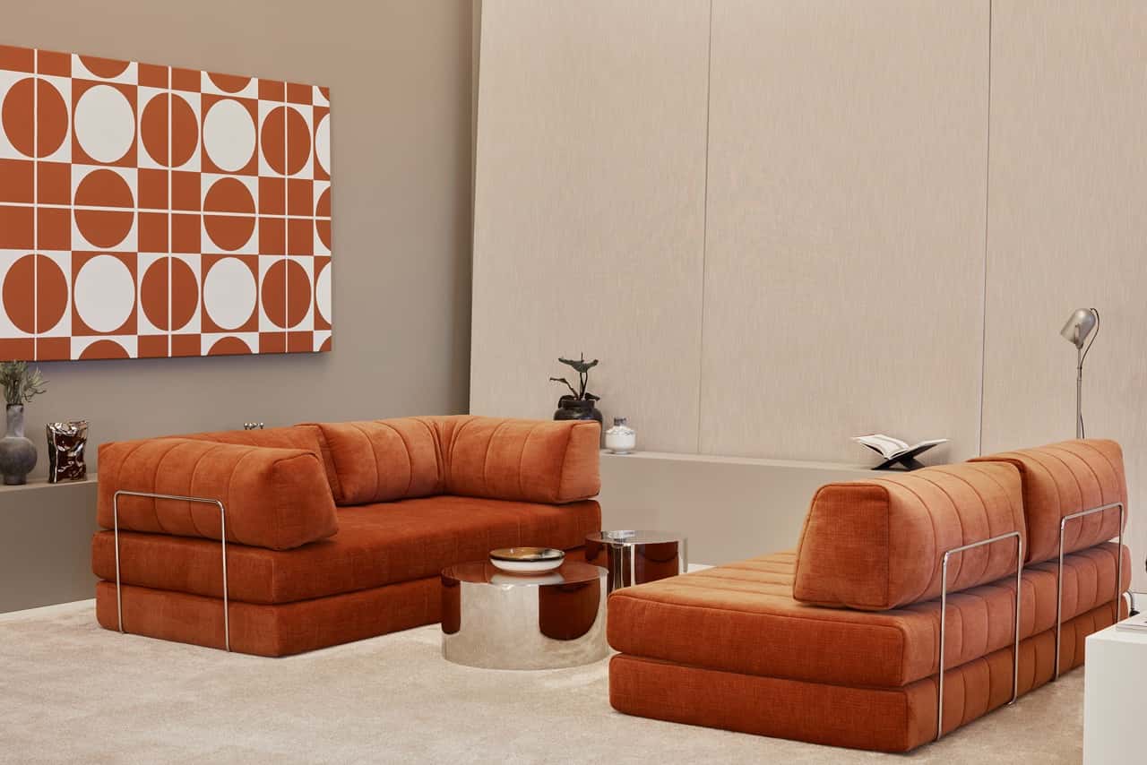 CozyPad Sleeper Sofa L-Shape with Arms