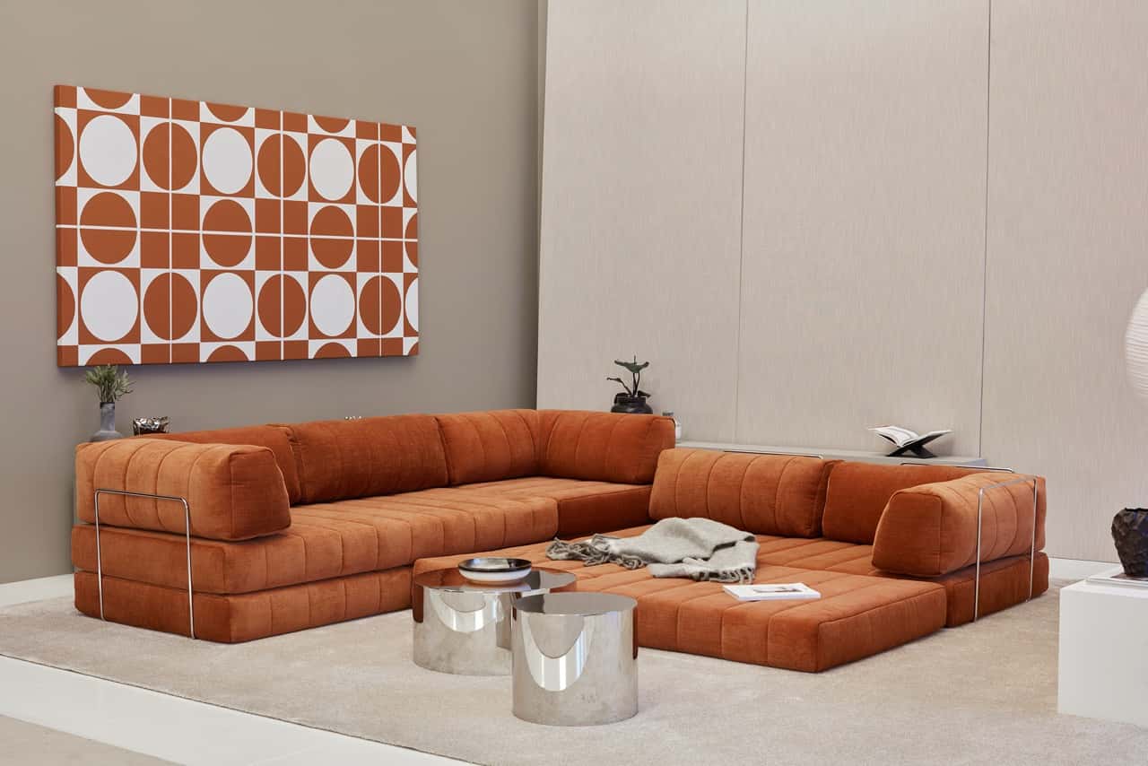 CozyPad Sleeper Sofa Corner with Arms