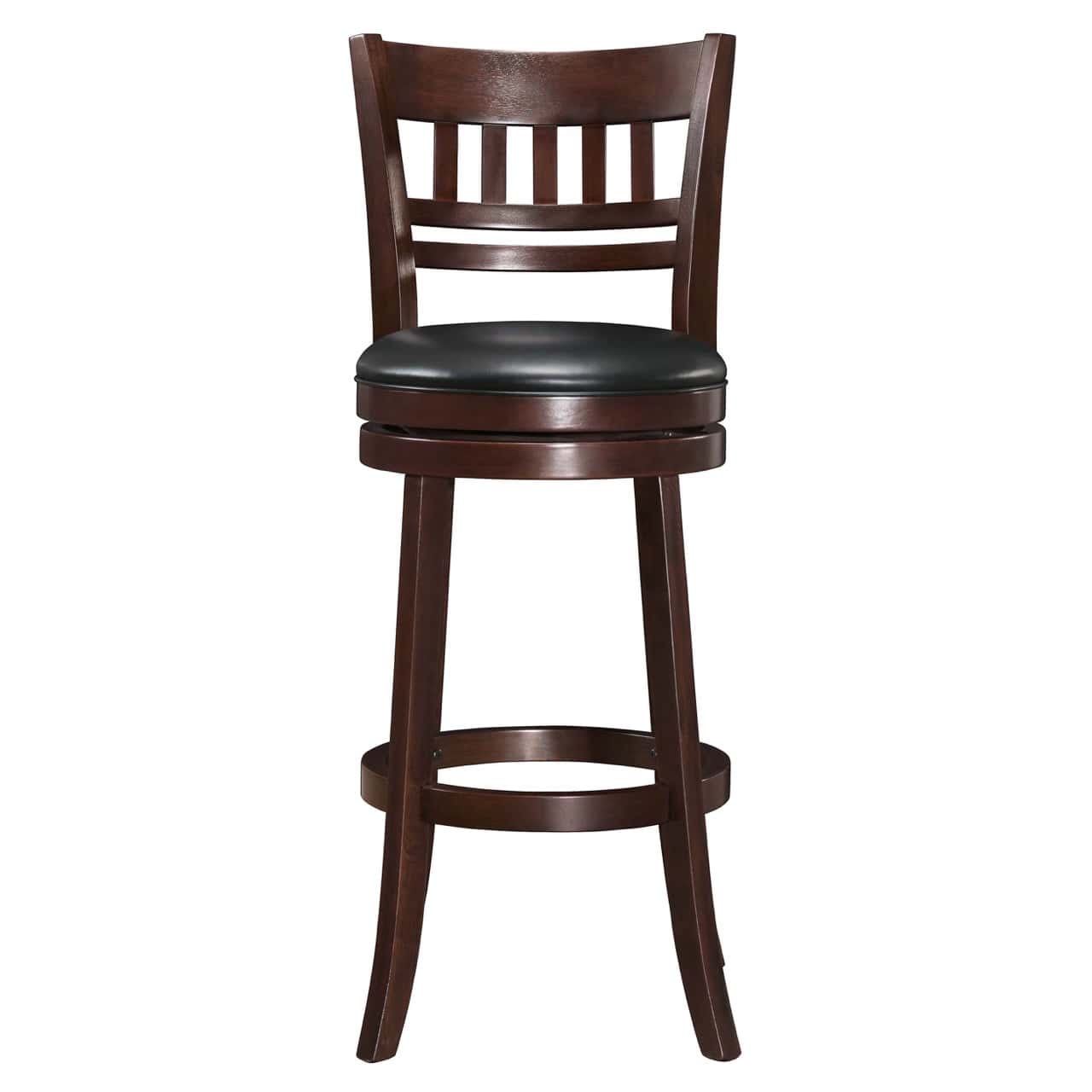 Homelegance Edmond Slat Back Swivel Pub Chair