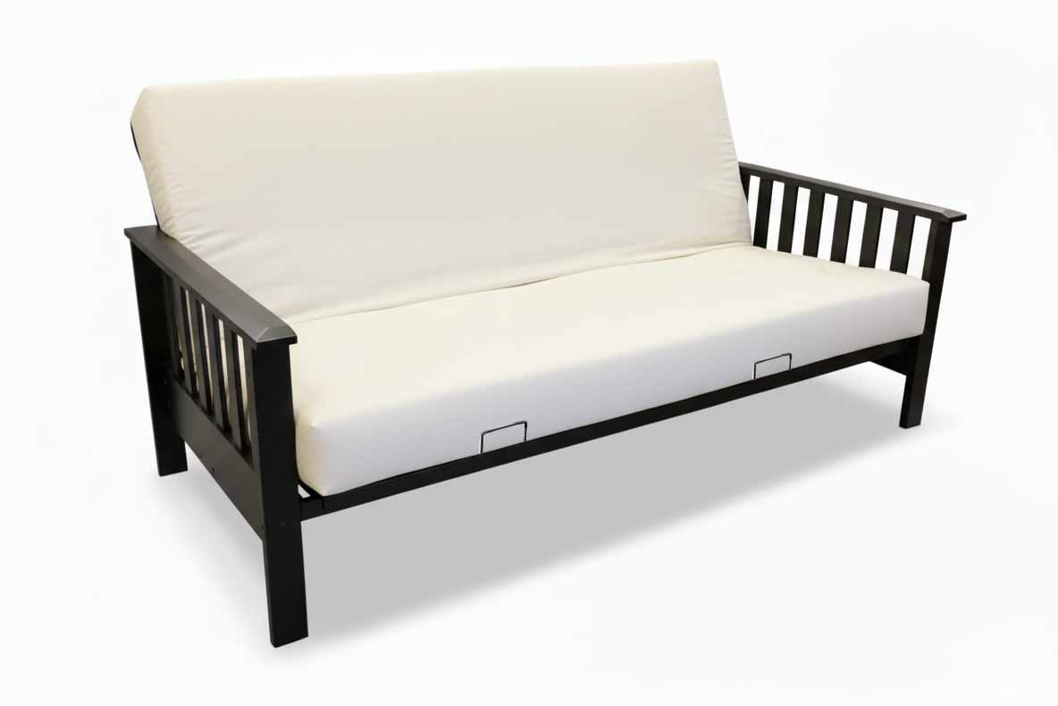 Futon Frame - Madison Black Finish at Futonland