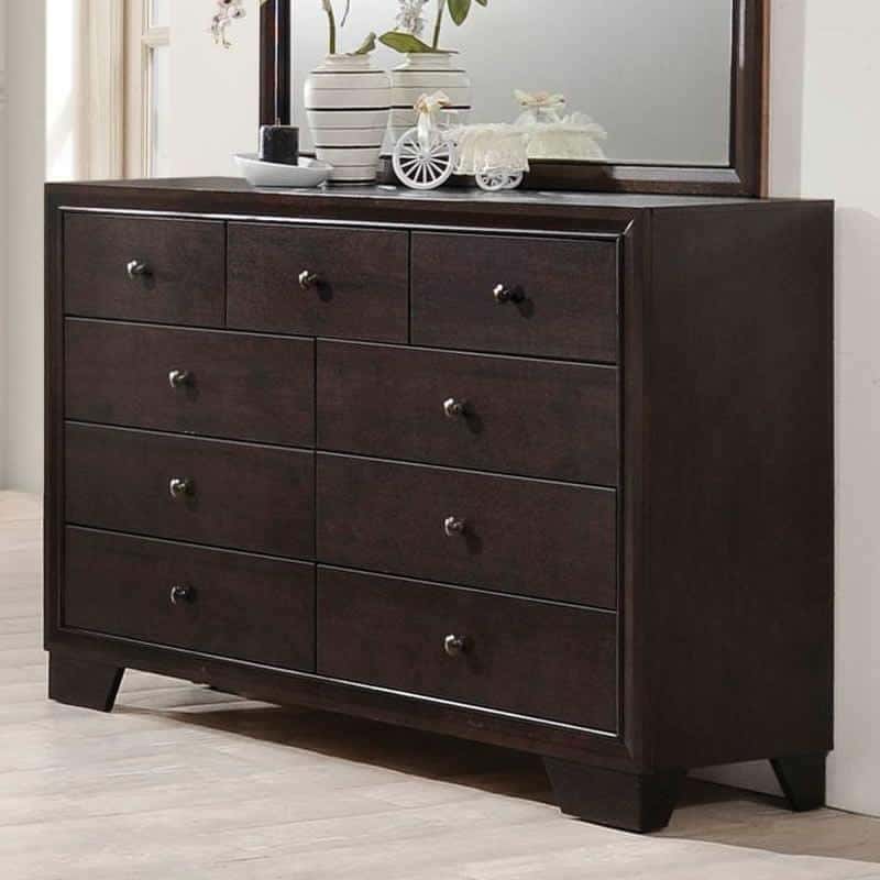 F4863 Wood 9-Drawer Dresser - Thumbnail 3