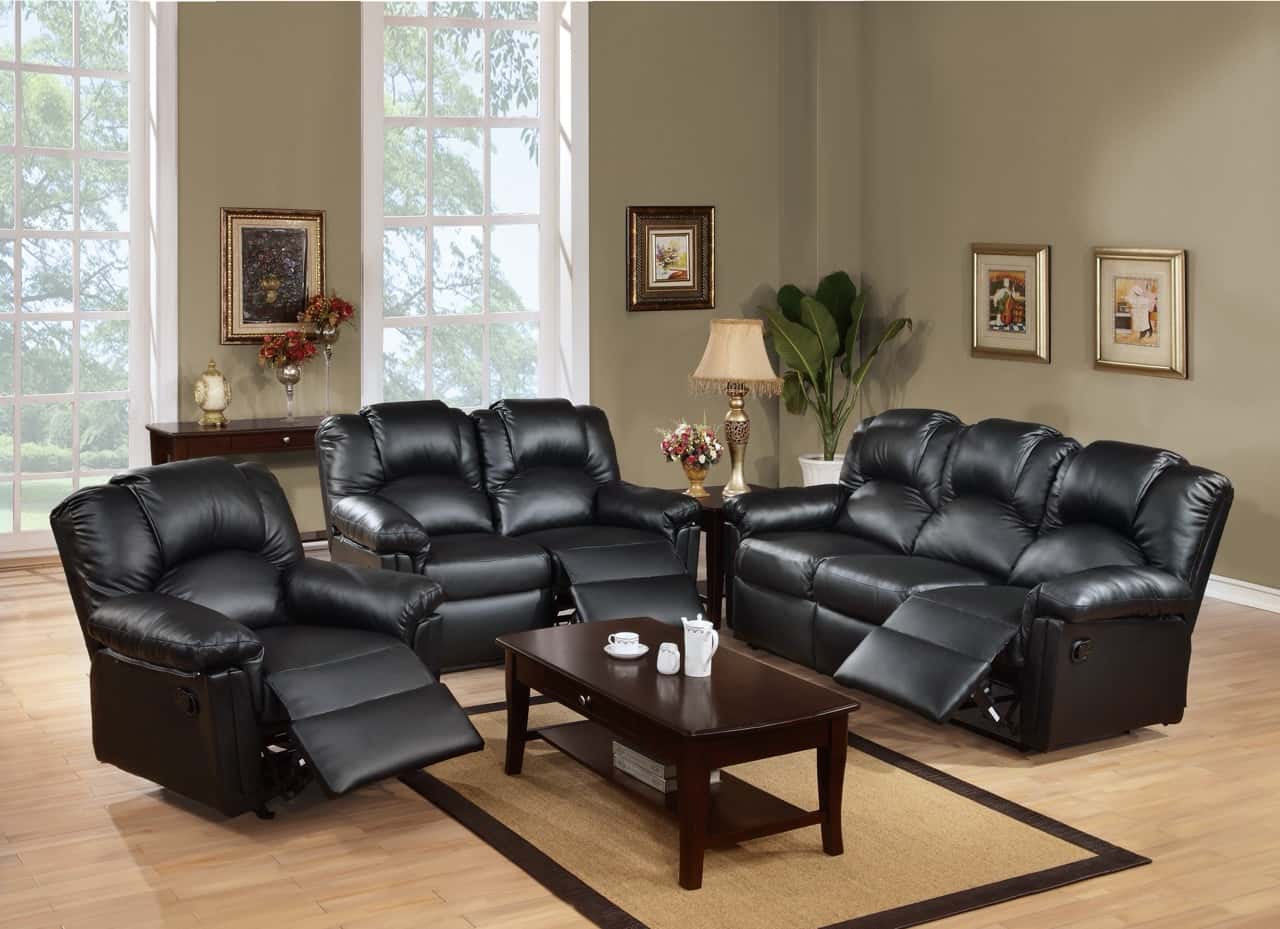 F6673 Bonded Leather Rocker Reclining Chair - Thumbnail 2