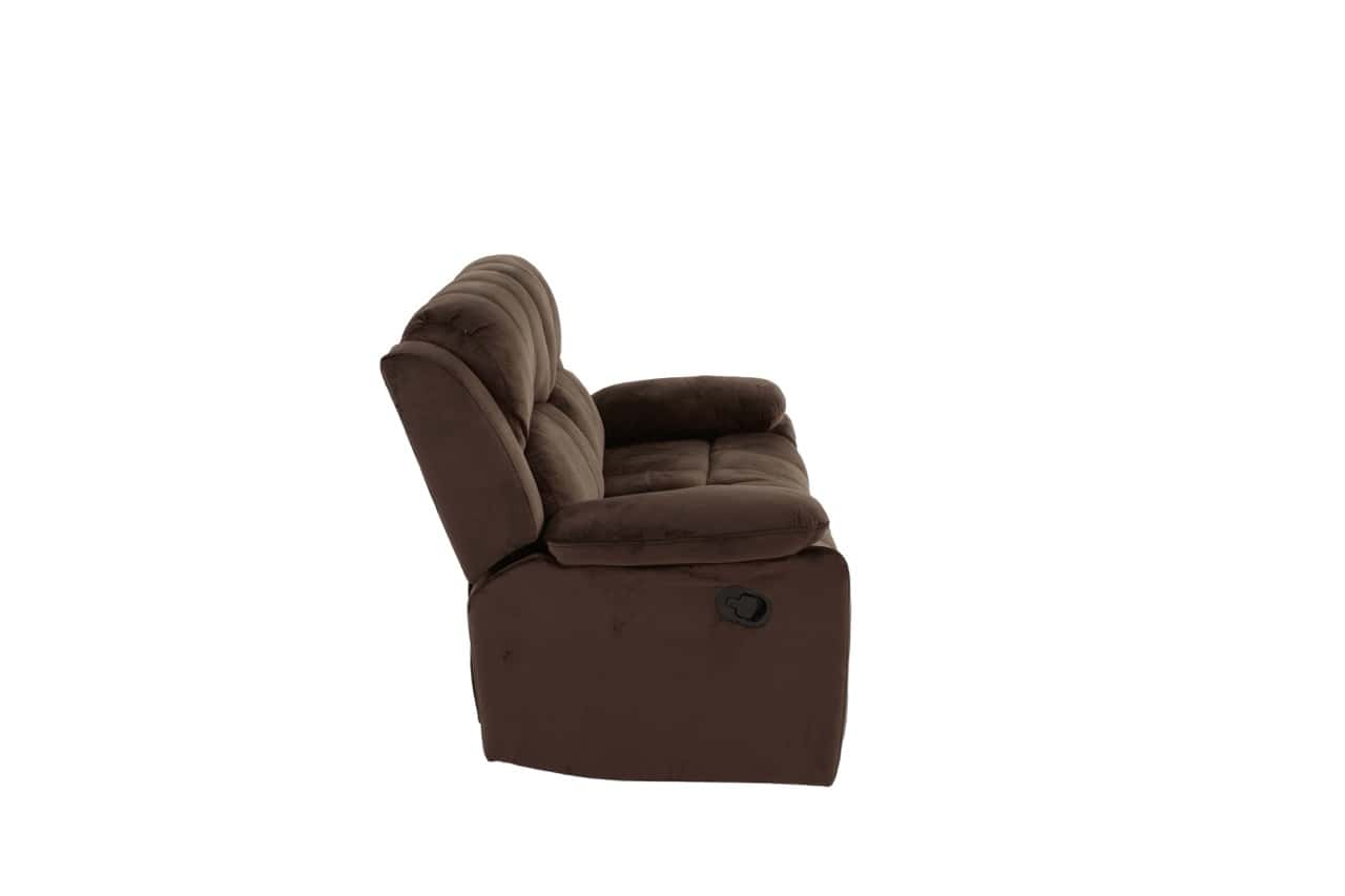 F6711 Padded Suede Reclining Loveseat - Thumbnail 5