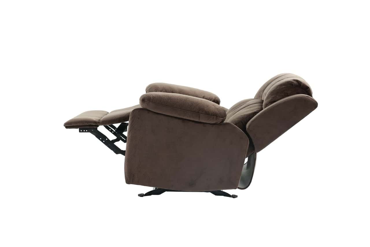 F6713 Padded Suede Rocker Reclining Chair