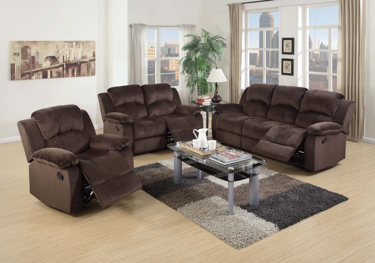 F6713 Padded Suede Rocker Reclining Chair - Thumbnail 5