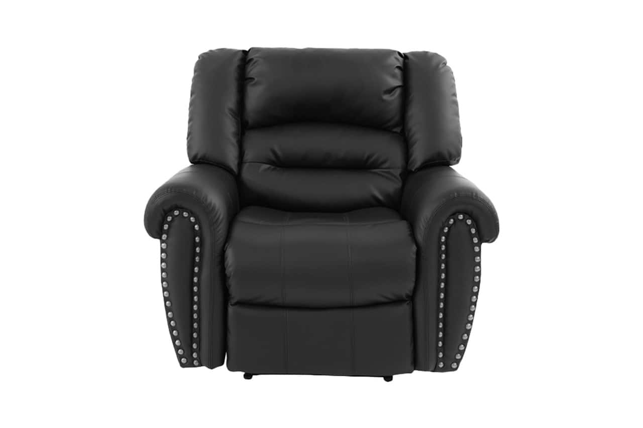 F6751 Bonded Leather Glider Reclining Chair - Thumbnail 2