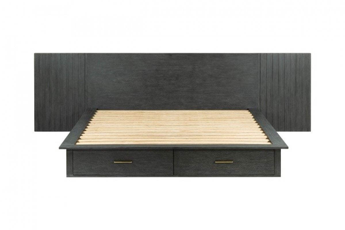 Modrest Manchester Platform Bed with Two Nightstands - Thumbnail 4