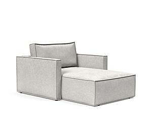 Newilla Slim Lounger Chair Adario Fog by Innovation Living