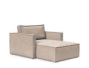 Newilla Slim Lounger Chair Adario Taupe by Innovation Living