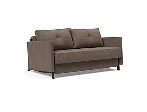Cubed Deluxe Sofa Bed w/Arms (Full Size) Esina Cedar Brown by Innovation Living