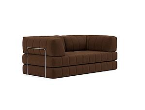CozyPad Sleeper Sofa with Arms Taura Cappuccino by Innovation Living