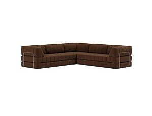 CozyPad Sleeper Sofa Corner with Arms Taura Cappuccino by Innovation Living