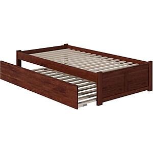Concord Twin Xl Platform Bed w/Footboard & Twin Xl Trundle by Atlantic