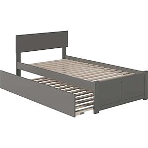 Orlando Twin XL Platform Bed w/Footboard & Twin XL Trundle by Atlantic