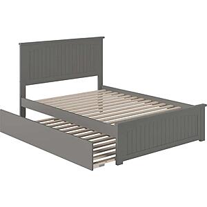 Nantucket Full Platform Bed w/Matching Footboard & Twin Trundle by Atlantic