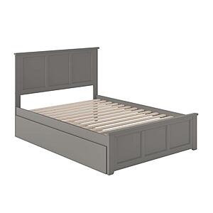 Madison Full Platform Bed w/Matching Footboard & Twin Trundle by Atlantic