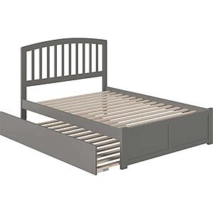 Richmond Full Platform Bed w/Footboard & Full Trundle by Atlantic