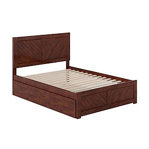 Canyon Full Platform Bed w/Matching Footboard & Full Trundle by Atlantic
