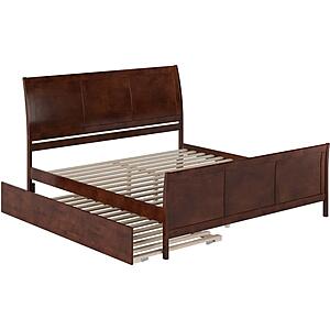 Portland King Platform Bed w/Matching Footboard & Twin XL by Atlantic