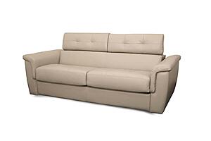 Ronald Cream Leather Sofabed by BH Furniture