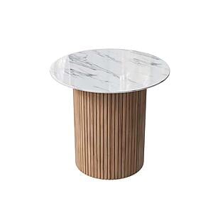 Wawa GJ-202302 Marble Top End Table w/MDF & Solid Ash Wood Frame by BH Furniture