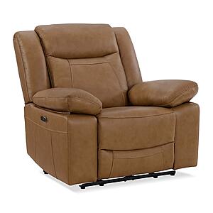 Wyatt Butternut Leather/PVC Chair by BH Furniture