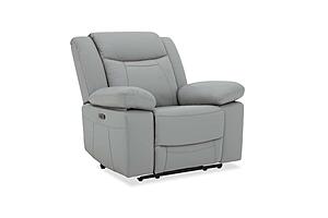 Wyatt Light Gray Leather/PVC Chair by BH Furniture