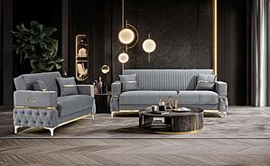 Bambi Gray Loveseat by Casamode