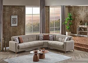 Levi Beige Sectional by Casamode