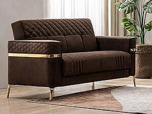 Lucas Brown Loveseat by Casamode