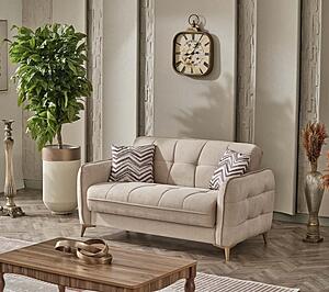 Perla Beige Loveseat by Casamode