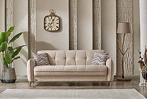 Perla Beige Sofa Bed by Casamode