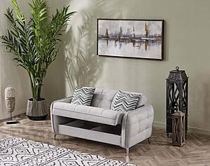 Perla Gray Loveseat by Casamode