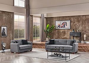 Sirius Gray Loveseat by Casamode