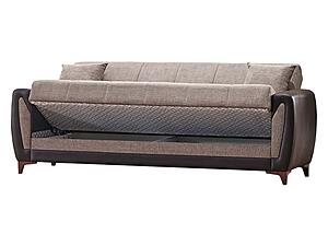 Tuxedo Brown Sofa Bed by Casamode