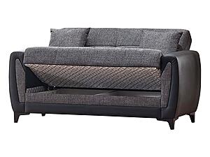 Tuxedo Gray Loveseat by Casamode