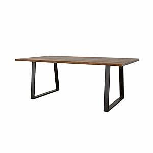 Ditman Live Edge Dining Table Grey Sheesham and Black by Coaster