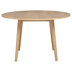 Andrews 48" Round Wood Dining Table - Light Ash by Coaster
