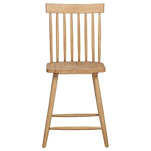 Andrews Windsor Counter Height Dining Side Chair - Light Ash (Set of 2) by Coaster
